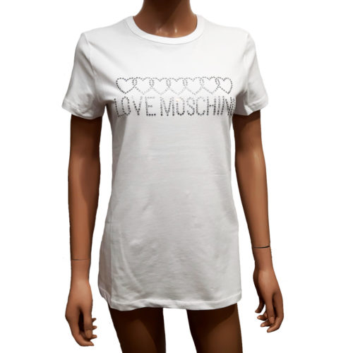 LOVE MOSCHINO T-shirt logo strass - Stock The Look